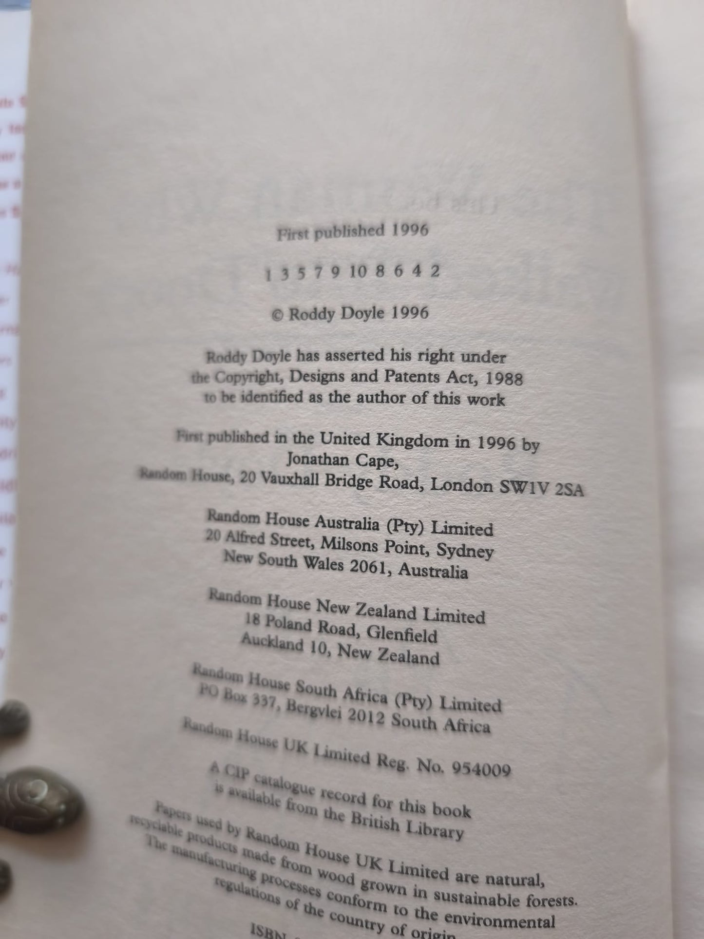 The Woman Who Walked Into Doors SIGNED, FIRST EDITION