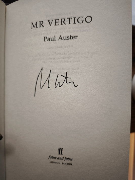 Mr Vertigo SIGNED, FIRST EDITION