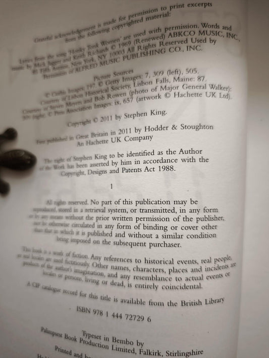 11.22.63 FIRST EDITION