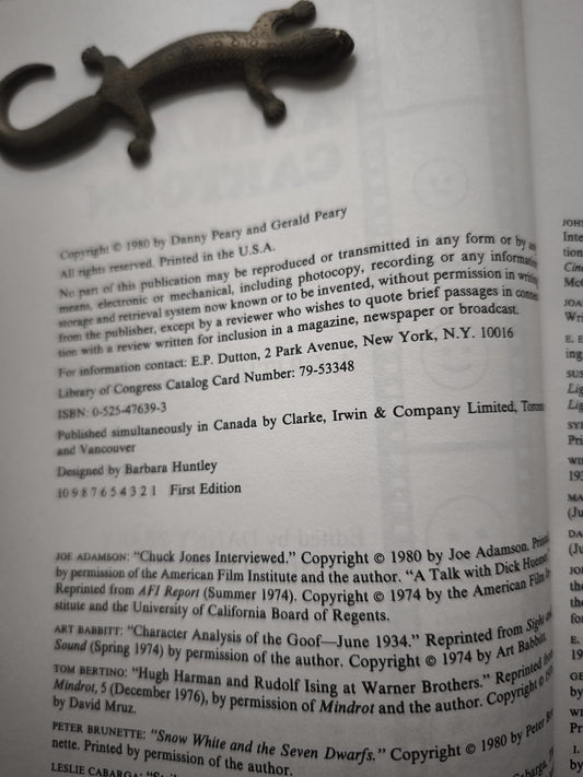 The American Animated Cartoon: A Critical Anthology FIRST EDITION