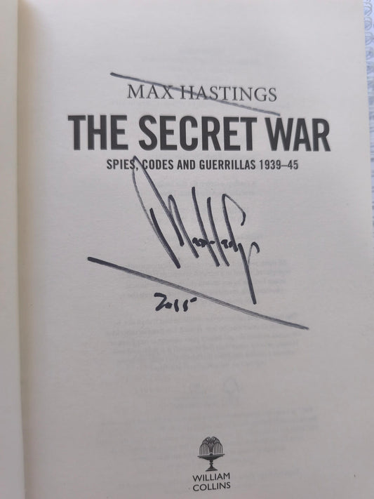 The Secret War SIGNED FIRST EDITION