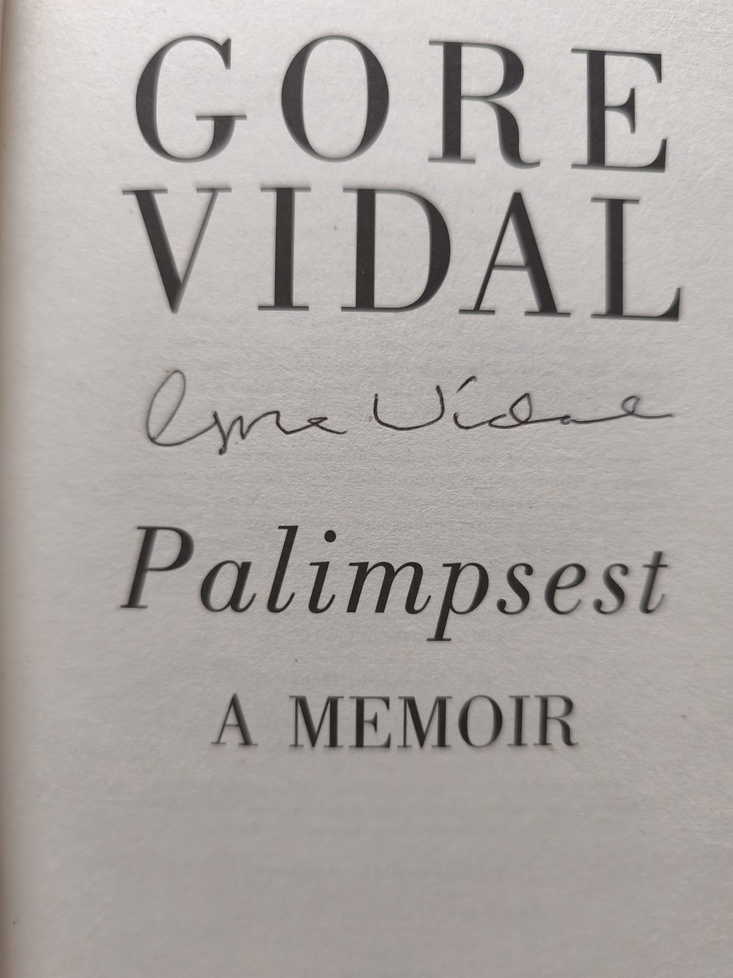 Palimpsest SIGNED