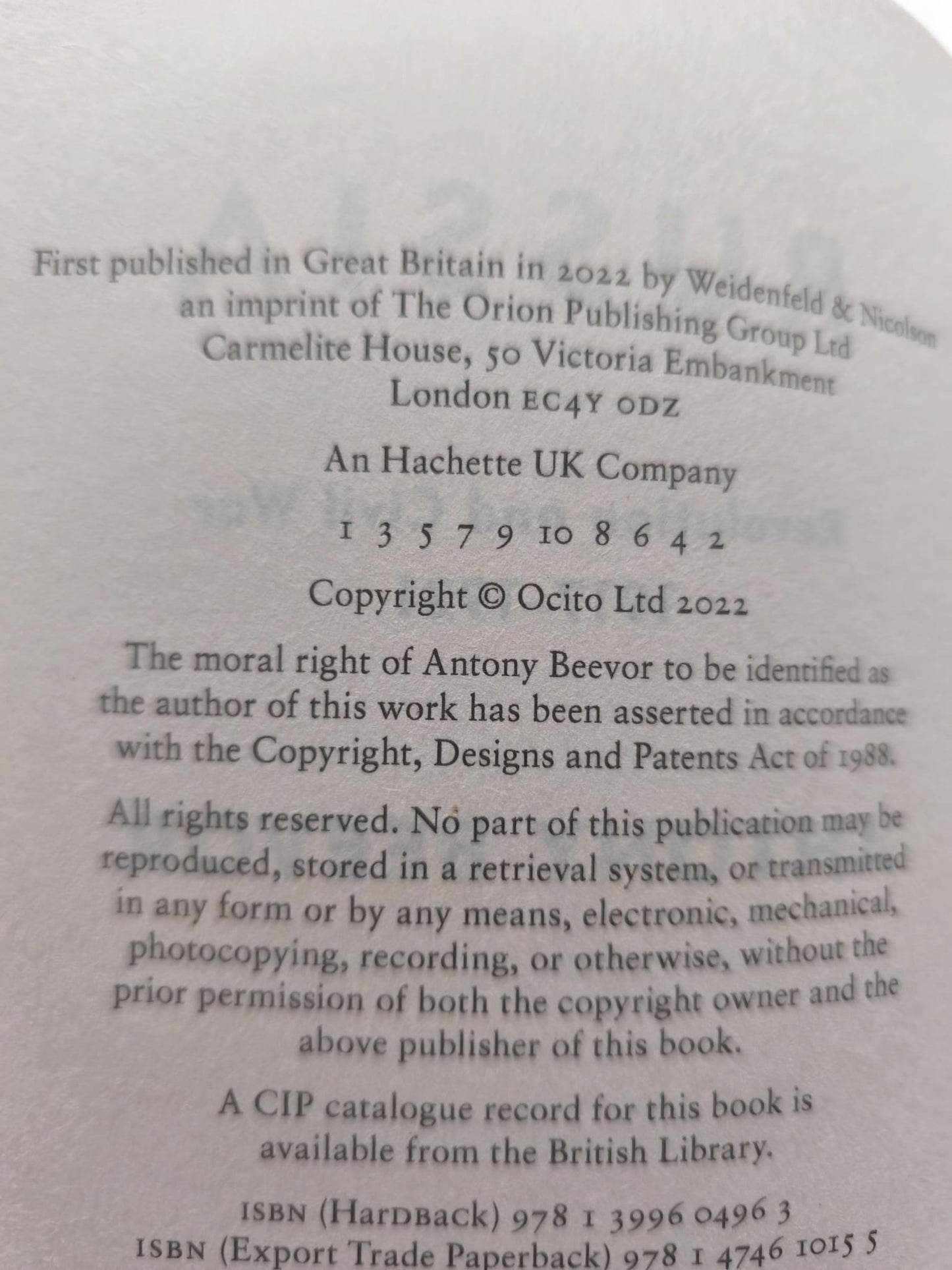 Russia: Revolution And Civil War 1917-1921 - SIGNED FIRST EDITION, FIRST PRINTING